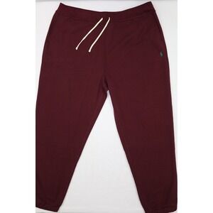 Polo Ralph Lauren Sweatpants Mens Classics Fleece Joggers Drawstring Merlot 2LT